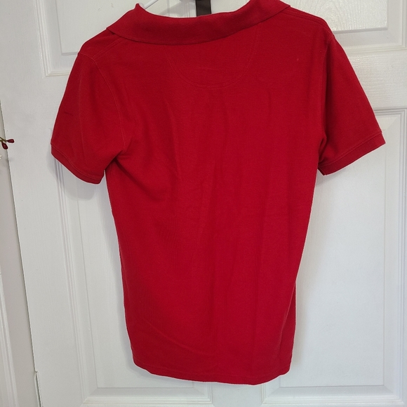 (1561) J. Khakis Youths Short Sleeve Polo Shirt, Size: Large Color: Red (NWOT) - Picture 9 of 14